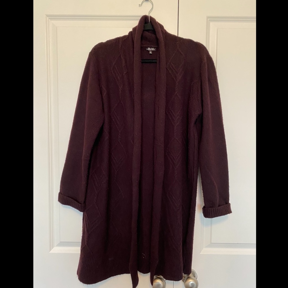 Hannah Dark Purple Cardigan Size M